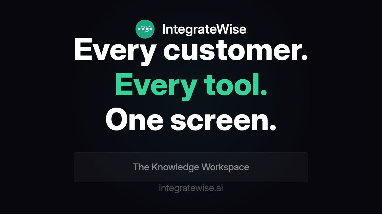 Tagline — IntegrateWise Share Card