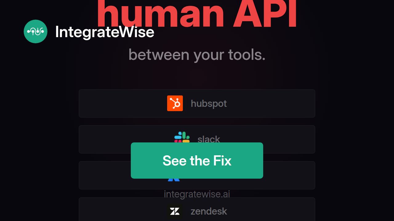 Pain Point — IntegrateWise Status